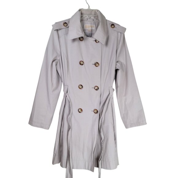 MICHAEL Michael Kors Double Breasted Trench Coat Classic Designer Outerwear - Picture 1 of 13